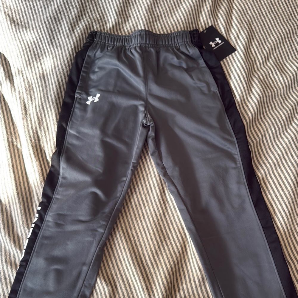 Under Armour Gray and Black Joggers Performance Sweatpants